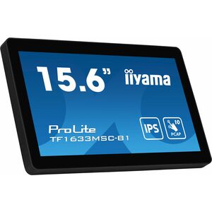 iiyama ProLite TF1633MSC-B1 16 Zoll Klasse LED-Touchscreen-Monitor - 16:9 Format - 5 ms Reaktionszeit - 39,6 cm (15,6 Zoll
