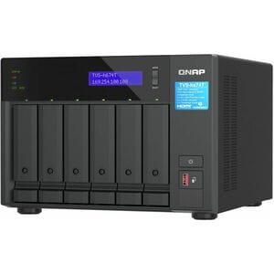 QNAP TVS-h674T-i5-32G 6 x Total de compartimentos Sistema de armazenamento SAN/NAS - 5 GB Flash Memory Capacity - Intel Co