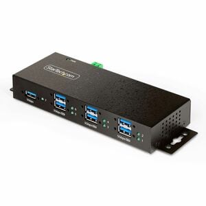 StarTech.com 7-Port Managed USB Hub, Heavy Duty Metal Industrial Housing, ESD & Surge Protection, Wall/Desk/Din-Rail Mount