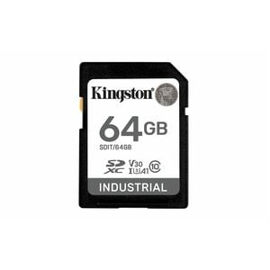 Kingston Industrial 64 GB Class 10/UHS-I (U3) V30 SDXC - 100 MB/s Read