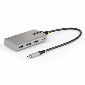 StarTech.com USB Hub - USB 3.2 (Gen 2) Type C - Portable - Space Gray - UASP Support - 5 Total USB Port(s) - PC, Mac, Chro