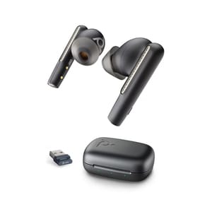 Poly Voyager Free 60 UC True Wireless Earbud Stereo Earset - Carbon Black - Binaural - In-ear - 3000 cm - Bluetooth - 20 H