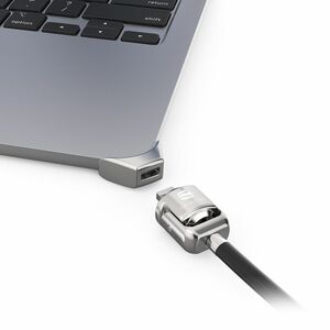 Compulocks Ledge Lock Adapter for MacBook Air 15" M2 with Keyed Cable Lock Silver - for MacBook Air