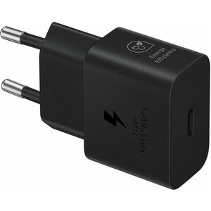 Samsung 25 W AC Adapter - Universal Adapter - For USB Type C Device, Smartphone - 120 V AC, 230 V AC Input - 5 V DC, 9 V D
