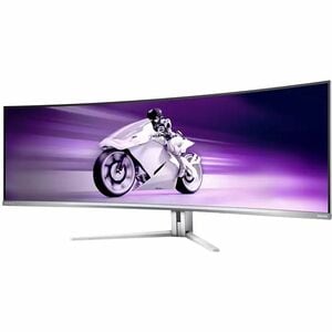 Philips Evnia 49M2C8900 49" (124.5 cm) Class Dual Quad HD (DQHD) Curved Screen Gaming OLED Monitor - 32:9 - Textured White