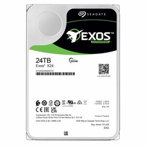 Seagate Exos Festplatte - 3,5" Intern - 24 TB - SAS (12Gb/s SAS) - Conventional Magnetic Recording (CMR) Method - Speicher