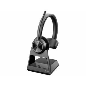 Poly Savi 7300 Office 7310 Wireless Mono Headset - Black - Microsoft Teams Certification - Ear-cup - 18000 cm - DECT