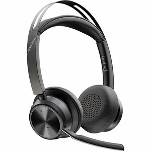 Poly Voyager Focus 2 Wired/Wireless On-ear, Over-the-head Stereo Headset - Black - Microsoft Teams Certification - Google 