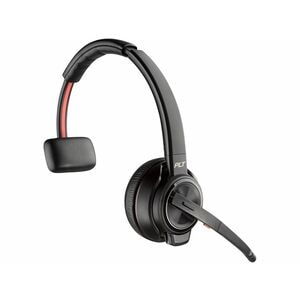 Poly Savi 8200 UC 8210 Wired/Wireless Over-the-head Mono Headset - Black - Monaural - Supra-aural - 18000 cm - Bluetooth/D