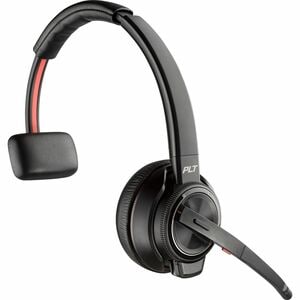 Poly Savi 8210 Wireless Over-the-head, On-ear Mono Headset - Black - Microsoft Teams Certification - Monaural - Circumaura