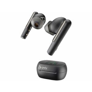Poly Voyager Free 60+ UC True Wireless Earbud Stereo Earset - Carbon Black - Microsoft Teams Certification - Google Assist