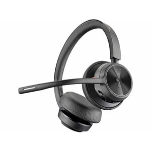 Poly Voyager 4300 UC 4320 Wired/Wireless On-ear, Over-the-head Stereo Headset - Black - Microsoft Teams Certification - Go