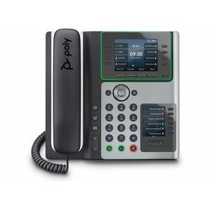 Poly Edge E450 IP Phone - Corded - Corded/Cordless - Bluetooth, NFC, Wi-Fi - 3 Multiple Conferencing - Desktop, Wall Mount