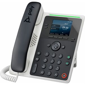 Poly Edge E100 IP-Telefon - Schnurgebunden - Schnurgebunden - 3 Multiple Conferencing - Desktop, Wandmontierbar - Weiß, Bl