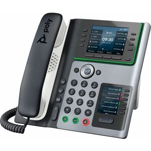 Poly Edge IP Phone - Corded - Corded - Desktop - 14 x Total Line - VoIP - 2 x Network (RJ-45) - PoE Ports