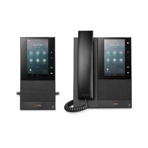 Poly CCX 505 IP Phone - Corded - Corded/Cordless - Wi-Fi, Bluetooth - Desktop, Wall Mountable - Black - 24 x Total Line - 