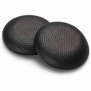 Poly Ohrpolster - Schwarz - Kunstleder - 2 / Pack