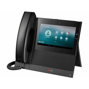 Poly CCX 700 IP Phone - Corded - Corded/Cordless - Wi-Fi, Bluetooth - Built-in Camera - Desktop - Black - 24 x Total Line 