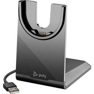Poly Voyager Com fios Berço para Fone de ouvido Bluetooth - Capacidade de carregamento - USB tipo A - Preto