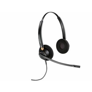 Poly EncorePro 520 Kabel Kopfbügel, Auf den Ohren Stereo Headset - Schwarz - Binaural - Ohraufliegend - 78,5 cm Kabel - Ge