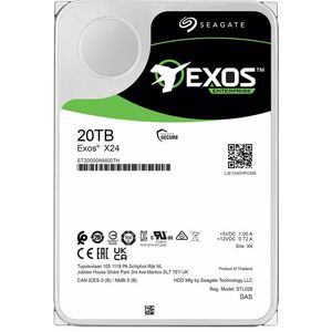 Seagate Exos X24 ST20000NM007H 20 TB Disco rígido - 3,5" Interno - SAS (12Gb/s SAS) - Gravação magnética convencional (CMR