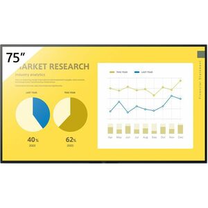 Sony BRAVIA FW-75EZ20L 1905 mm LED Digital Signage Display - 16 Hours/ 7 Days Operation - In-plane Switching (IPS) Technol