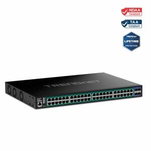 Switch Ethernet TRENDnet Web Smart TPE-3524S 48 Porte Gestibile - Gigabit Ethernet, 10 Gigabit Ethernet - 1000Base-T, 10GB