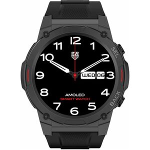 MaxCom FW63 Smartwatch - Nero Body Color - Metallo Case Material - Sensore ottico per la frequenza cardiaca - Notifica pus