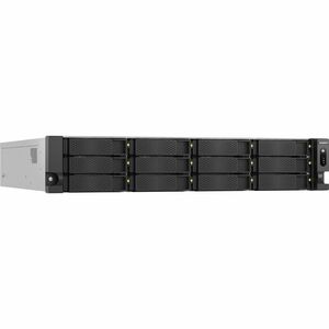 QNAP TS-h1277AXU-RP-R5-16G 12 x Total de compartimentos Sistema de armazenamento SAN/NAS - 5 GB Flash Memory Capacity - AM
