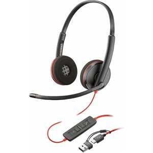Poly Blackwire 3220 USB-C Headset +USB-C/A Adapter (Bulk)