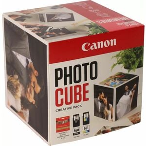 Canon ChromaLife100 PG-560 + CL-561 Original Standard Yield Inkjet Ink Cartridge/Paper Kit - Multi-pack - Black, Cyan, Mag