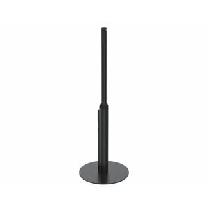 SpacePole Height Adjustable POS Terminal Stand - 12 kg Load Capacity - 106 cm Height - Floor - Metal - Black - For Retail 