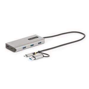 StarTech.com USB 3.2 (Gen 1) Type C Docking Station for Desktop PC, Monitor, Notebook - Space Gray - 2 Displays Supported 