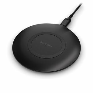 mophie Essentials Induction Charger - Black - 1 / Pack - For Qi-enabled Device - Input connectors: USB - Fast Charging, Li