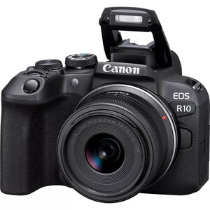 Canon EOS R10 24.2 Megapixel Mirrorless Camera with Lens - 18 mm - 45 mm - APS-C CMOS Sensor - Autofocus - 7.6 cm (3") Tou