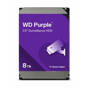 WD Purple WD85PURZ 8 TB Hard Drive - 3.5" Internal - SATA (SATA/600) - Conventional Magnetic Recording (CMR) Method - 180 