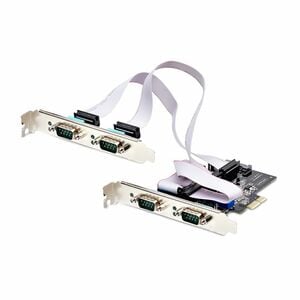 StarTech.com 4-Port Serial PCIe Card, Quad-Port RS232/RS422/RS485 Card, 16C1050 UART, ESD Protection, Windows/Linux, TAA-C