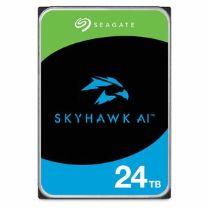 Seagate SkyHawk AI ST24000VE002 24 TB Disco rígido - 3,5" Interno - SATA (SATA/600) - Gravação magnética convencional (CMR