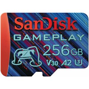 SanDisk GamePlay 256 GB UHS-I (U3) V30 microSDXC - 190 MB/s Read - 130 MB/s Write