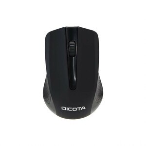 Dicota Comfort Mouse - Radio Frequency - USB - Black - Wireless - 1000 dpi