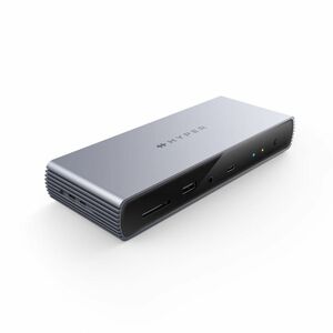 Hyper HyperDrive HDTB4D Thunderbolt 4 扩展插口 用于 台式计算机, 显示器, 笔记本电脑, 平板, 耳机 - 内存卡阅读器 - SD - 2 支持的显示器 - 8K, 4K, UHD+ - 3840 x 2