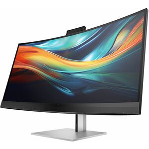 HP 740pm 40" Class Webcam 5K2K WUHD Curved Screen LED Monitor - 21:9 - Black, Silver - 100.8 cm (39.7") Viewable - In-plan