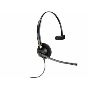 Poly EncorePro 500 510 Wired Over-the-head, On-ear Mono Headset - Black - Monaural - 20 Hz to 10 kHz - 78.5 cm Cable - Omn