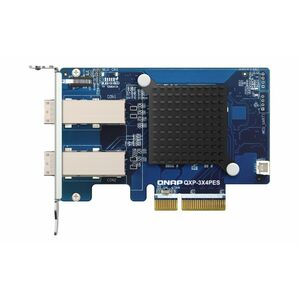 QNAP QXP-3X4PES PCIe Host Bus Adapter - Plug-in Card - PCI Express 3.0 x4 - 32 Gbit/s