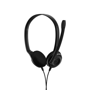 EPOS PC 5 CHAT Wired On-ear Stereo Headset - Black - Binaural - Supra-aural - 32 Ohm - 42 Hz to 17 kHz - 200 cm Cable - Un
