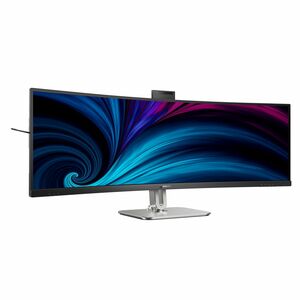 Philips 49B2U6900CH 49" Class Webcam UW-QHD Ecrã curvo Monitor LED - 32:9 - preto texturizado - 124 cm (48,8") Viewable - 