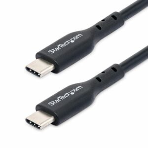 StarTech.com 1m (3ft) USB C Charging Cable, USB 2.0 Type-C Laptop Charger Cord, 60W 3A Power Delivery, TPE Jacket, Data Tr