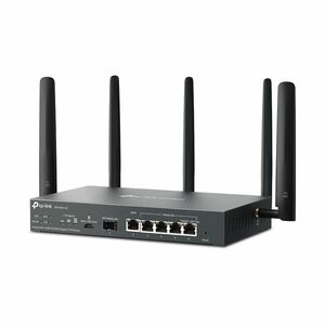 TP-Link Omada ER706W-4G Wi-Fi 6 IEEE 802.11ax 1 SIM Kabel, Ethernet Modem/Wireless Router - 4G+ - WCDMA 2100, WCDMA 1800, 