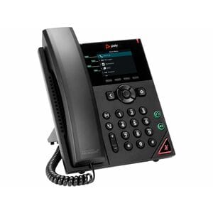 Poly VVX 250 IP Phone - Corded - Corded - Wall Mountable, Desktop - Black - TAA Compliant - VoIP - 7.1 cm (2.8") LCD - 2 x