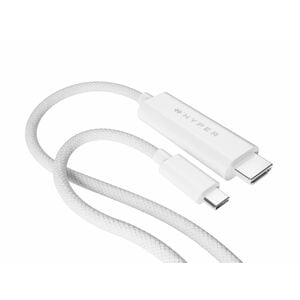 HyperDrive HD6007WHGL 2,50 m HDMI/USB-C AV-Kabel - Cable for Audio-/Video-Gerät, USB Gerät, Monitor, Smartphone, Tablet, N